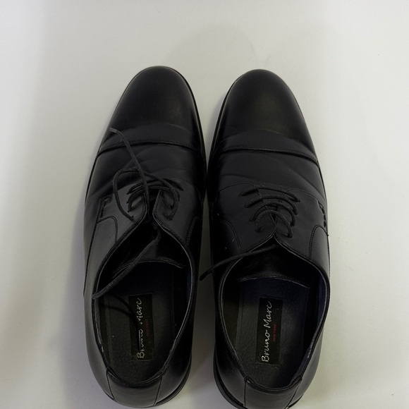 Bruno Marc Elegant Black Leather Men's Oxfords - Picture 7 of 8